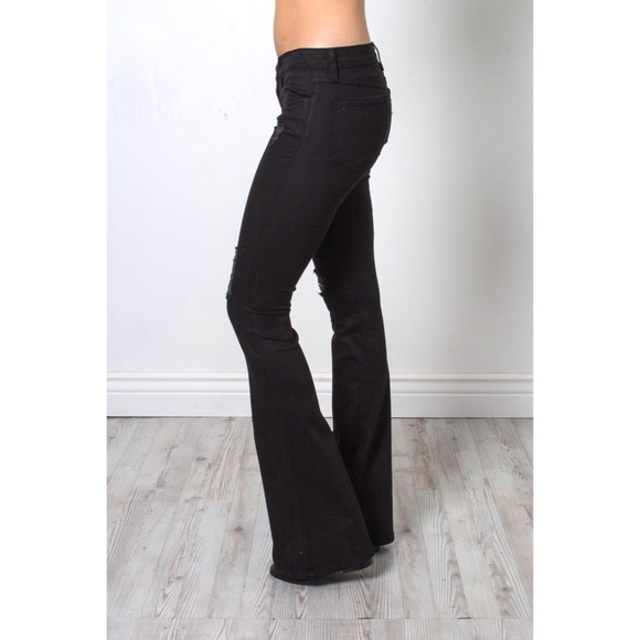 flying monkey black flare jeans
